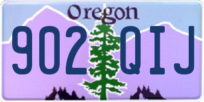 OR license plate 902QIJ