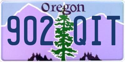 OR license plate 902QIT