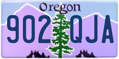 OR license plate 902QJA