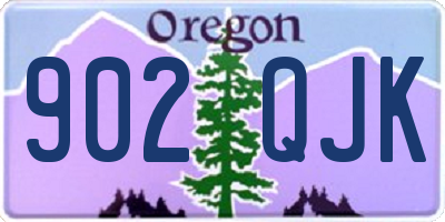 OR license plate 902QJK