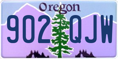 OR license plate 902QJW