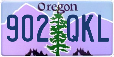 OR license plate 902QKL