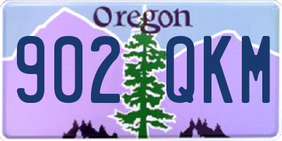 OR license plate 902QKM