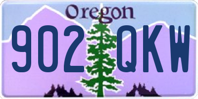 OR license plate 902QKW