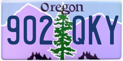 OR license plate 902QKY