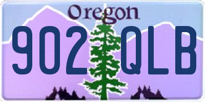 OR license plate 902QLB