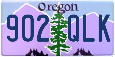 OR license plate 902QLK