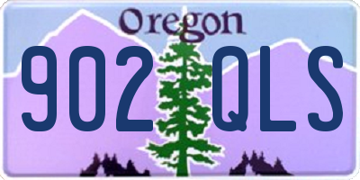 OR license plate 902QLS