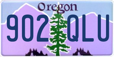 OR license plate 902QLU