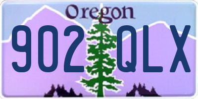 OR license plate 902QLX