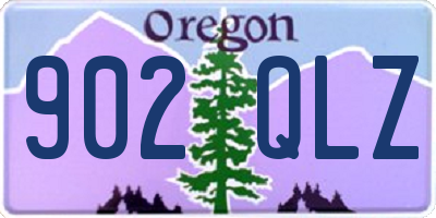 OR license plate 902QLZ