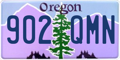 OR license plate 902QMN