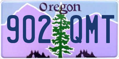 OR license plate 902QMT