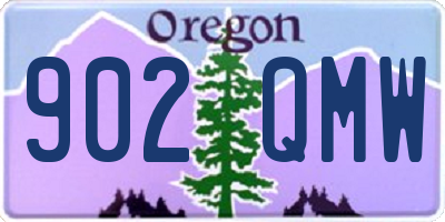 OR license plate 902QMW