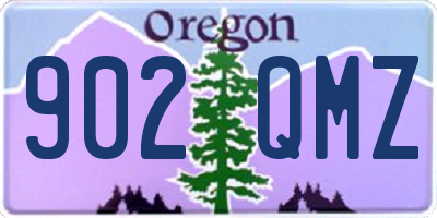 OR license plate 902QMZ