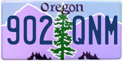 OR license plate 902QNM