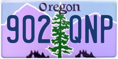 OR license plate 902QNP