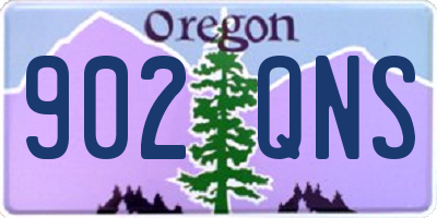 OR license plate 902QNS