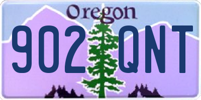 OR license plate 902QNT
