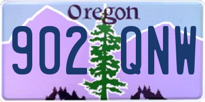 OR license plate 902QNW