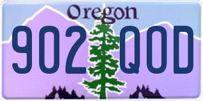 OR license plate 902QOD