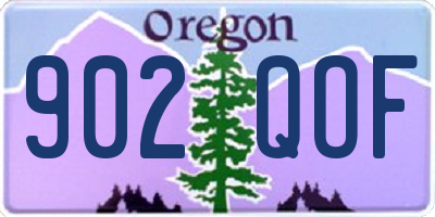 OR license plate 902QOF