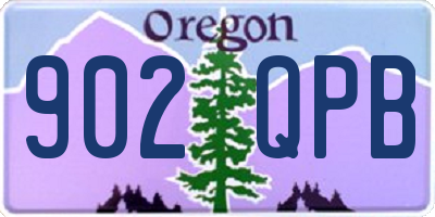 OR license plate 902QPB