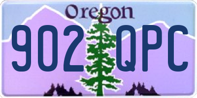 OR license plate 902QPC