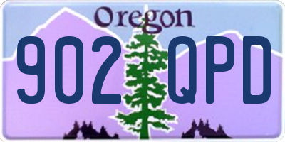 OR license plate 902QPD