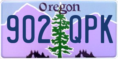 OR license plate 902QPK