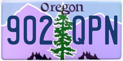 OR license plate 902QPN