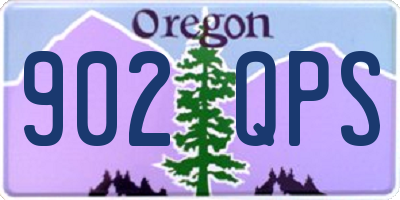 OR license plate 902QPS