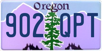 OR license plate 902QPT
