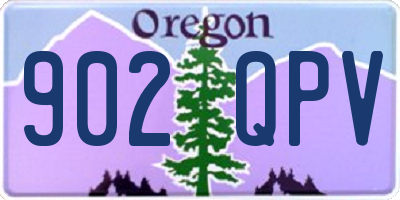 OR license plate 902QPV