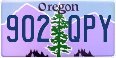 OR license plate 902QPY