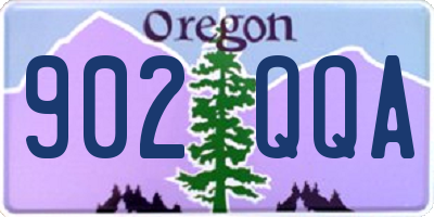 OR license plate 902QQA