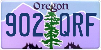 OR license plate 902QRF