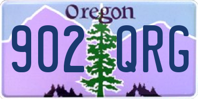 OR license plate 902QRG