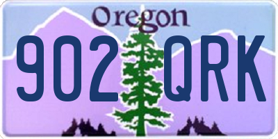 OR license plate 902QRK
