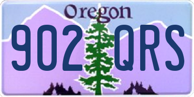OR license plate 902QRS
