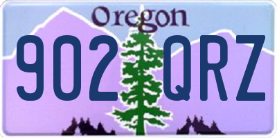OR license plate 902QRZ