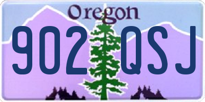 OR license plate 902QSJ