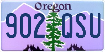 OR license plate 902QSU