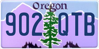 OR license plate 902QTB