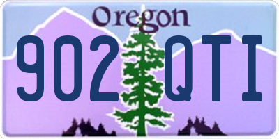 OR license plate 902QTI