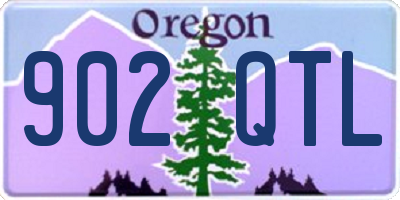 OR license plate 902QTL