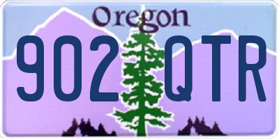 OR license plate 902QTR