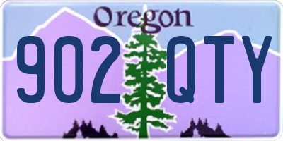 OR license plate 902QTY
