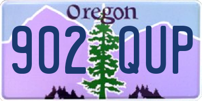 OR license plate 902QUP