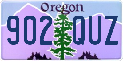 OR license plate 902QUZ